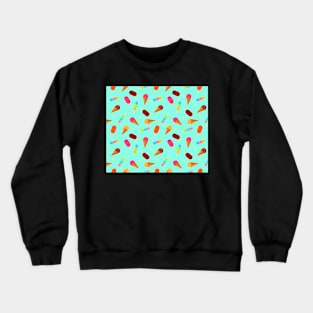 Cute Ice Cream Pattern Crewneck Sweatshirt